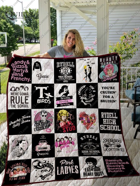 Grease Collection Rydell High School Quilt Bedding Set - A Must-Have For Fans Of The Movie