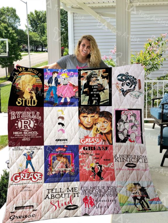 Grease Tell Me About It Stud Collection-Inspired Quilt Bedding Set for Fans