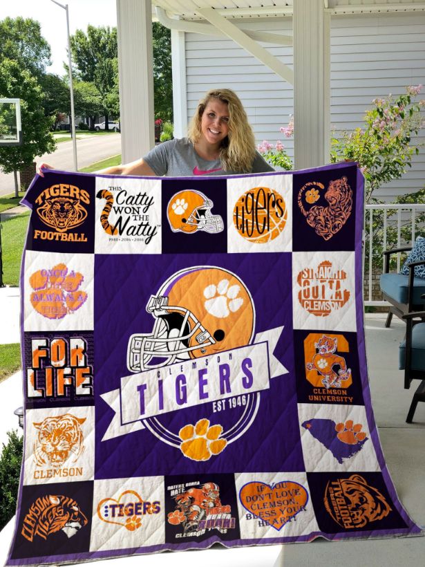 Great Addition to Your Collection: Clemson Tigers Collection Quilt Blanket