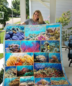 Great Barrier Reef I Am So Scared Of The Sea Barrier Reef Quilt Bedding Set - Unique and Inspiring Marine Design