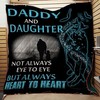 Great Customized Gifts For Fathers Day- Always Heart To Heart Father And Daughter Quilt Bedding Set for Kids.