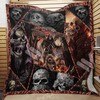 Great Customized Gifts for Skull Lovers: Skull God of Death Quilt Blanket with Quotes
