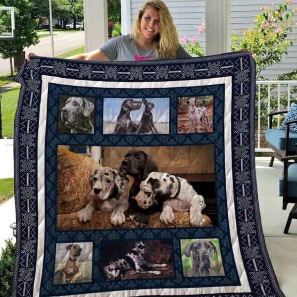 Great Dane Quilt Blanket - Best Gifts for Great Dane Lovers