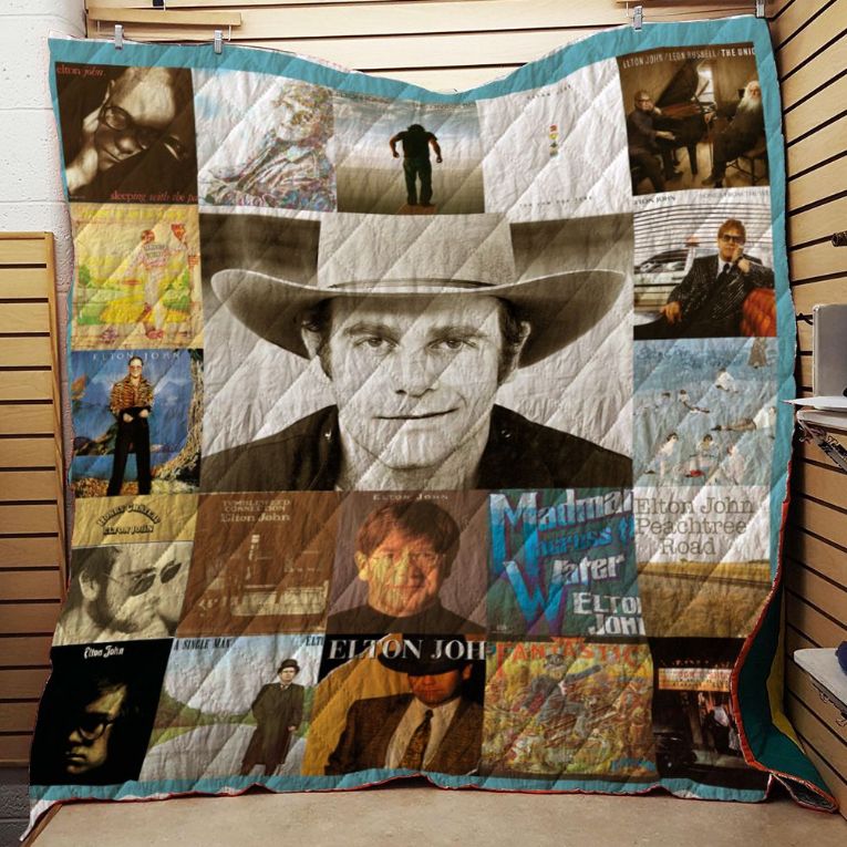 Great Elton John Albums Collection Quilt Bedding Set