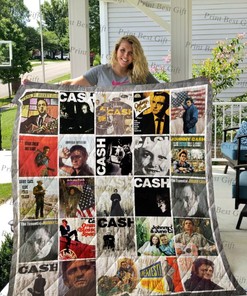 Great Johnny Cash Albums Cover Poster Ver Collected - Music Inspired Quilt Bedding Set