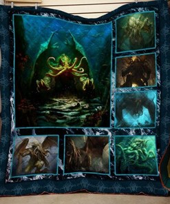 Great Old One Cthulhu Inspired Quilt Bedding Set for Horror Fans