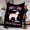 Great Pyrenees Dog Lovers Fleece Quilt Bedding Set - Celebrate your love for Great Pyrenees dogs