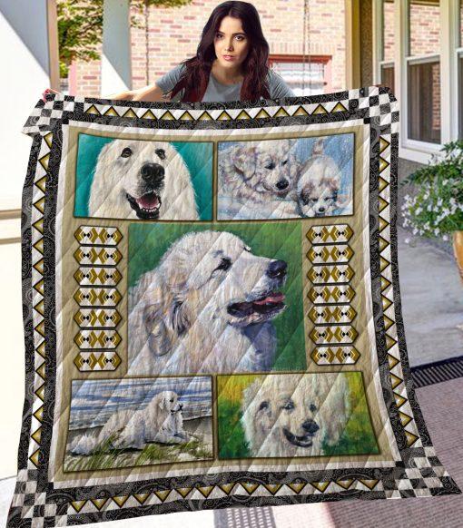Great Pyrenees Dog Quilt Bedding Set - Show your love for your furry friend with this adorable quilt bedding set.