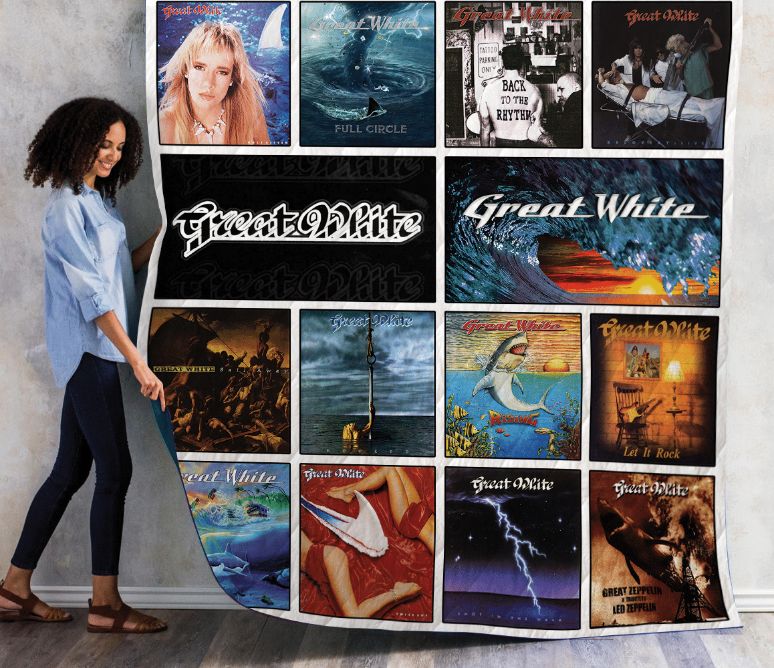 Great White Rock Band Collection Quilt Bedding Set for Fans