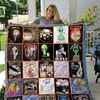 Green Alien Led Zeppelin Custom Quilt Bedding Set - A Tribute To The Legendary Band
