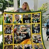 Green Bay Legends Quilt Blanket with Iconic Football Players