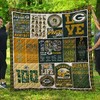 Green Bay Packer Quilt Bedding Set for Fans with Bed Set Twin
