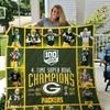 Green Bay Packers 4-time Super Bowl Champions Quilt Set