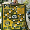 Green Bay Packers Quilt Bedding Set for Football Fans