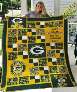 Green Bay Packers Quilt Bedding Set for Football Fans