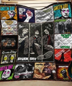 Green Day Quilt Bedding Set - Unique Gifts for Music Fans