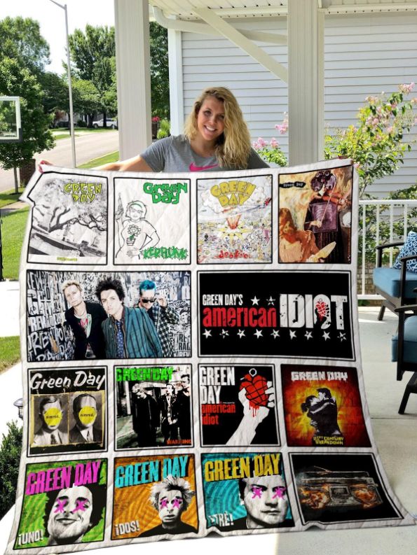 Green Day Quilt Blanket - Green Day Fans Can Enjoy this Quilt Bedding Set