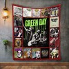 Green Day Style Retro Collection Quilt Bedding Set for Music Fans