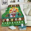 Green Golden Girls Christmas Fleece Blanket Gift - Fun and Festive Sofa Throw Blanket