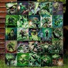 Green Lantern Graphics Quilt Blanket for Comic Book Fans