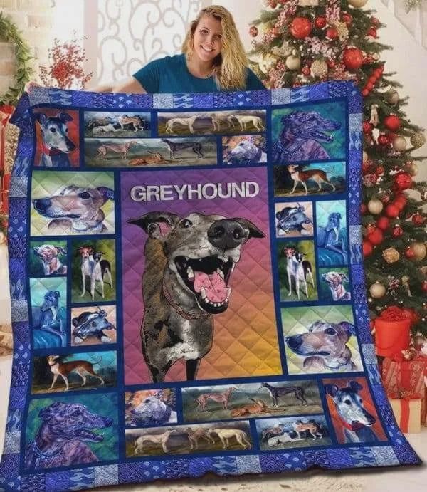 Greyhound Artwork Quilt Blanket: A Cozy Addition To Your Home Décor