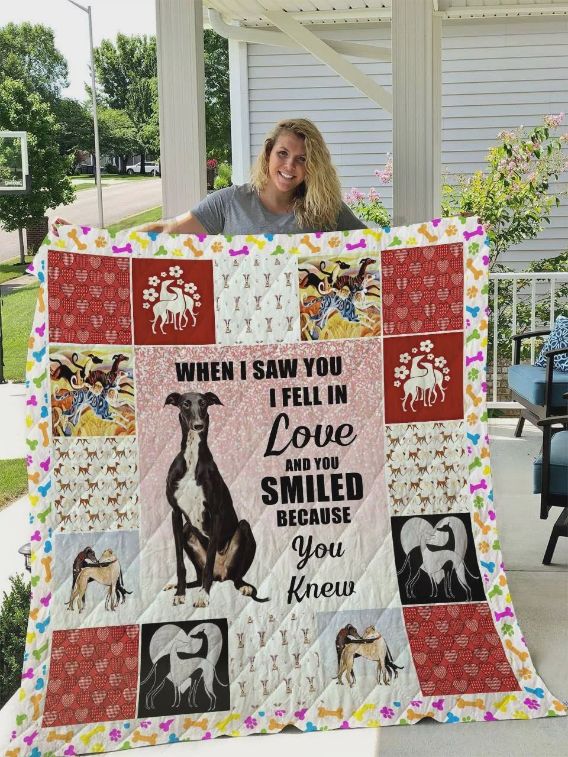 Greyhound Love Quilted Bedding Set - Perfect for Dog Lovers