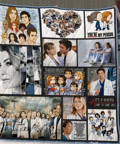 Grey's Anatomy Inspired Designs Quilt Blanket for Fans