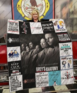 Grey's Anatomy Life Changes In A Heartbeat Collection For Fans Bed Set for Teens with Quilt Blanket