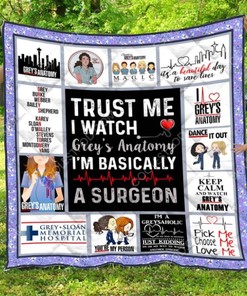 Greys Anatomy Quilt Bedding Set for Fans of Medical Drama TV Shows