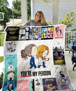 Greys Anatomy Quilt Blanket - Officially Licensed Grey's Anatomy Bedding