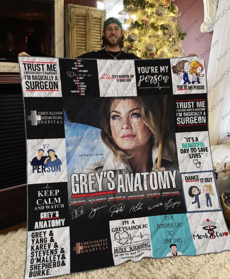 Grey's Anatomy Ver 17-3 Quilt Blanket for Fans