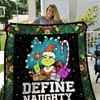 Grinch Christmas Collection Quilt Blanket for Christmas Cheer