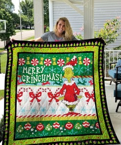 Grinch Christmas Quilt Bedding Set for Merry Grinchmas
