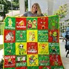 Grinch We Are The Champions Christmas Quilt Blanket with Festive Holiday Theme