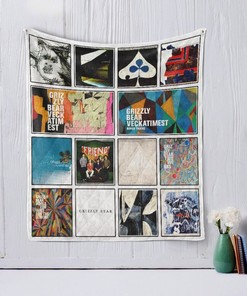 Grizzly Bear Band Quilt Blanket for Music Lovers