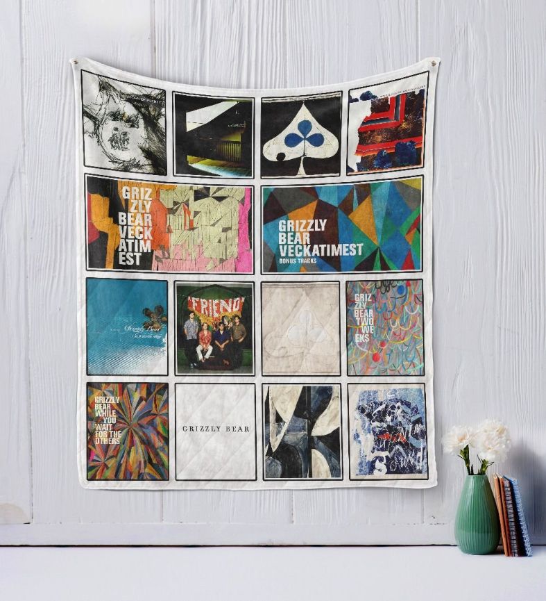 Grizzly Bear Band Quilt Blanket for Music Lovers