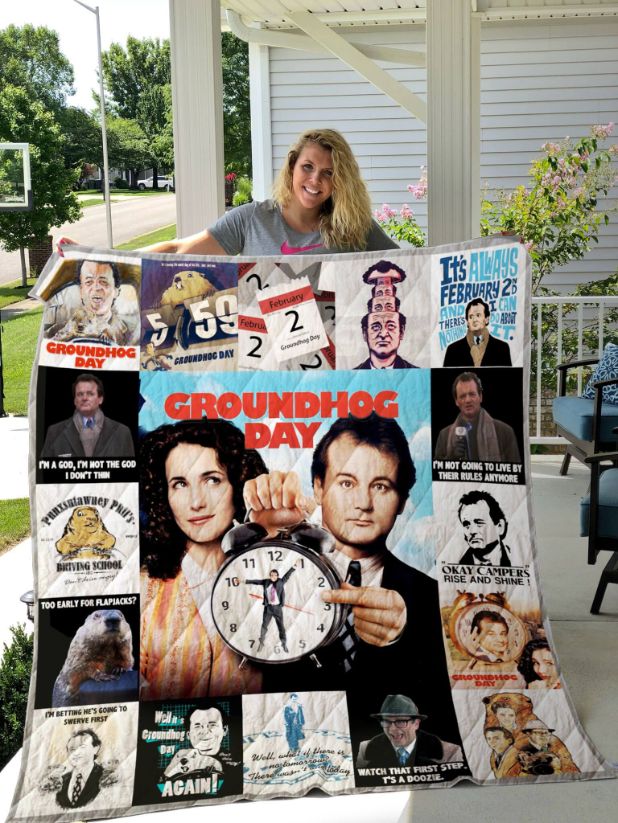 Groundhog Day For Fans Bed Set for Teens with Quilt Blanket