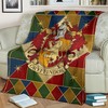 Gryffindor House Harry Potter Fleece Blanket Gift for Fans