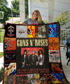 Guns N' Roses At The Perkins Palace Poster Collection Quilt Blanket for Fans