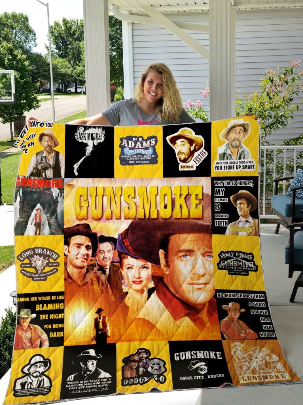 Gunsmoke for Fans Design Collection Quilt Bedding Set for Western-Themed Homes