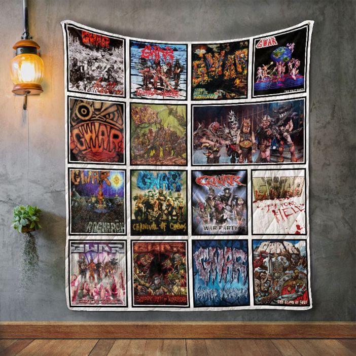 Gwar Album Beyond Hell Quilt Blanket for Heavy Metal Lovers