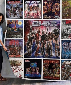 Gwar Retro Quilt Blanket - Perfect for Heavy Metal Fans