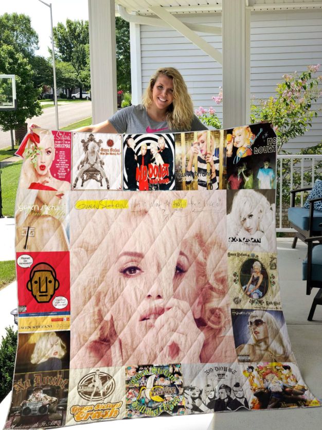 Gwen Stefani Music Lover's Quilt Bedding Set for Fans