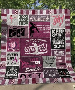 Gymnastic Collection I'm Not Short Quilt Blanket - Perfect for Gymnastics Lovers