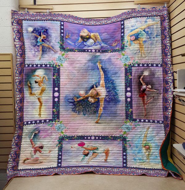 Gymnastics Movement Quilt Blanket for Athletes and Sports Fans