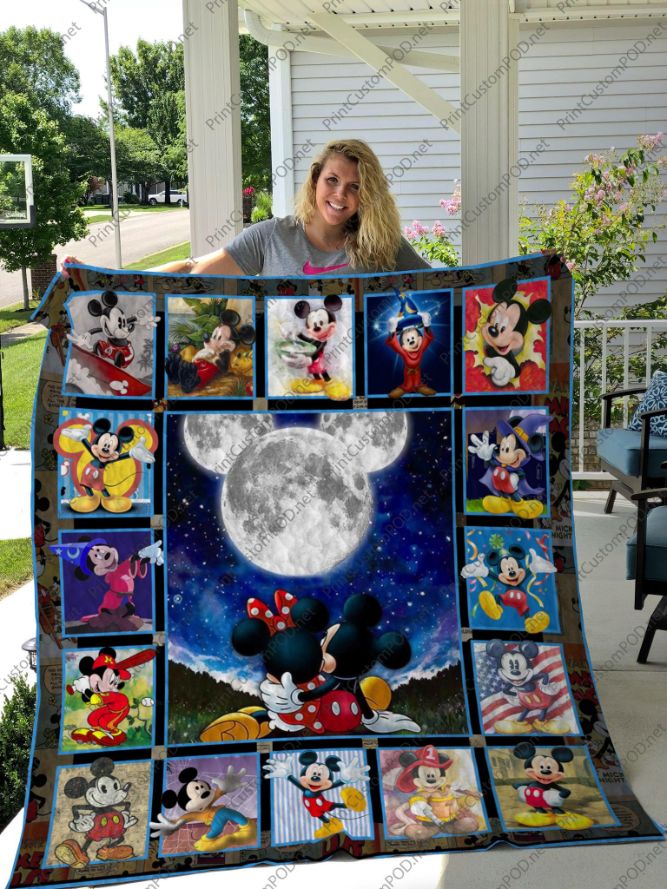 H Mickey Mouse Quilt Blanket Ver 17 - Vintage Mickey Mouse Quilt Bedding Set for Fans