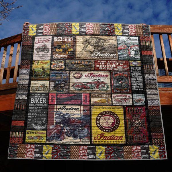 HN57 DUP1 Indian Motorcycle Blanket - A Must Have for Fans