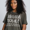 Hakuna Tequila Funny Graphic Cool Unisex Shirt | Drinking Around The World | Epcot | Bachelorette Party