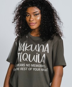 Hakuna Tequila Funny Graphic Cool Unisex Shirt | Drinking Around The World | Epcot | Bachelorette Party