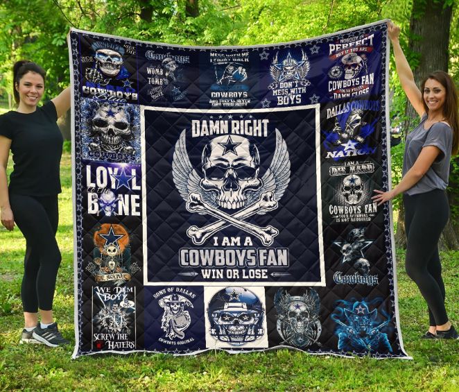 Halloween Dallas Cowboys Quilt Bedding Set for Fans